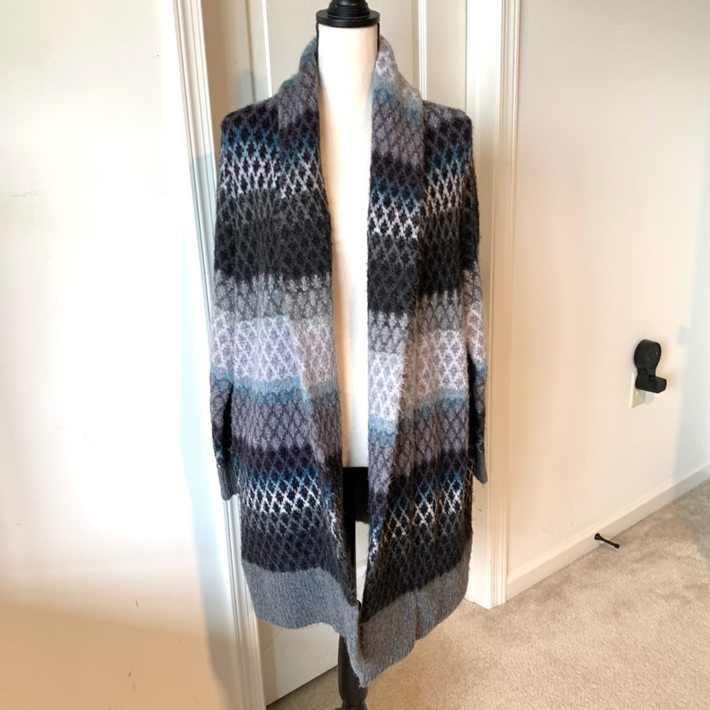 RACHEL RACHEL ROY Thick Mohair Blend Open Cardigan Sweater—SZ. 0X/1X